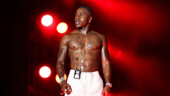 DaBaby performs on stage during Rolling Loud on July 25, 2021.