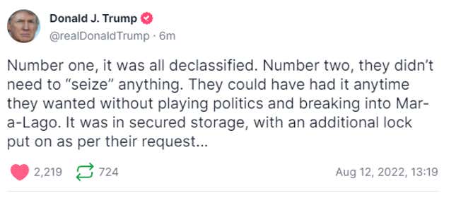 Image for article titled Read the Search Warrant for Mar-a-Lago for Yourself