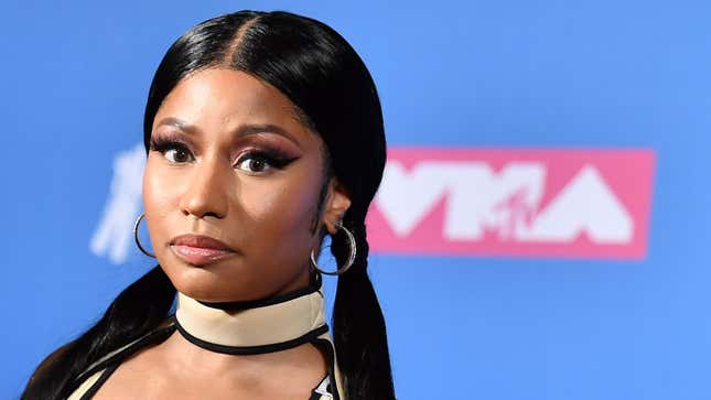 Nicki Minaj at the 2018 MTV Video Music Awards at Radio City Music Hall on August 20, 2018 in New York City. 