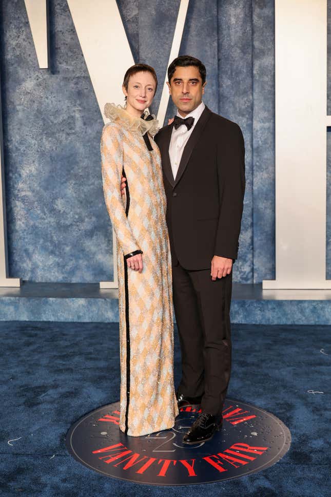 2023 Oscars Afterparties: Andrea Riseborough and Karim Saleh at the Vanity Fair Oscars Party