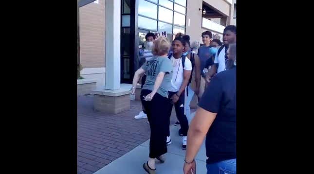 Image for article titled White Woman Faces Charges for Spitting at Black Protestor