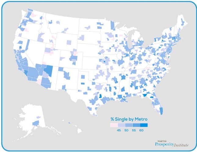 Percent single by metro