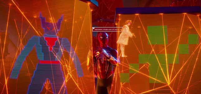 The video game Spider-Man in a Spider-Man movie
