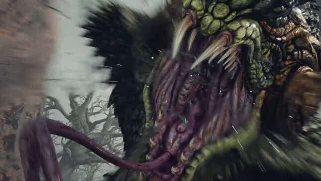 The Midgar Zolom roars at the camera.