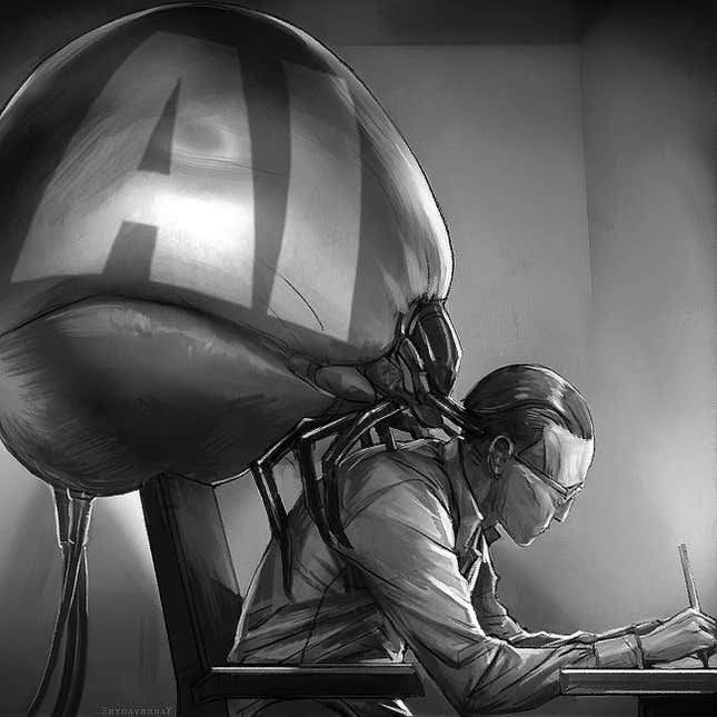 Image for article titled Some Of My Favorite Images From ArtStation's AI Protests