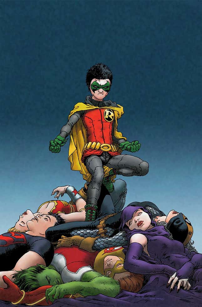 Damian Wayne on the cover of Teen Titans #89