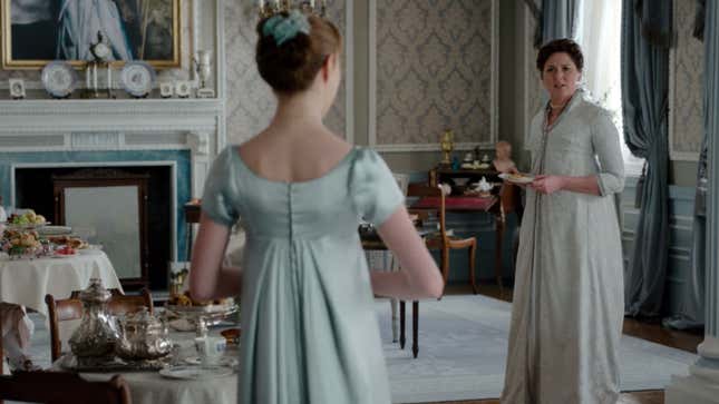 Image for article titled Bridgerton? Outstanding Period Costumes? Maybe From the Front
