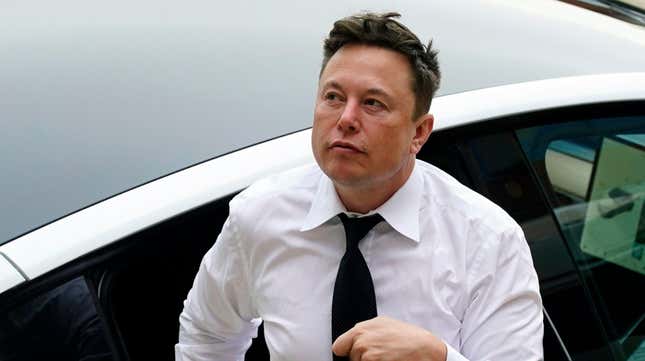 Elon Musk arrives at the justice center in Wilmington, Del., Tuesday, July 13, 2021.