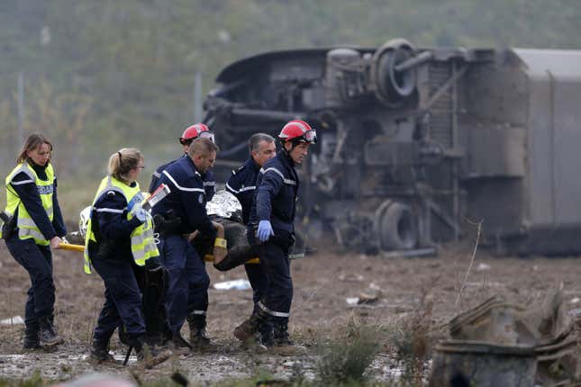 Image for article titled With France’s nerves frayed, a high-speed train derails on a test run, killing seven staff