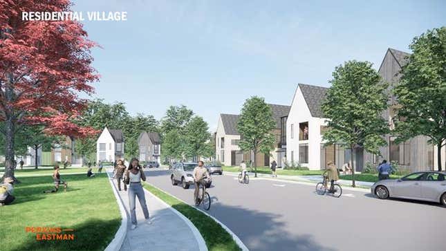 Single Family Homes - For sale mixed income with affordable and market rate offerings. Residential Village Rendering.