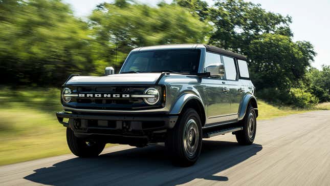Image for article titled NHTSA Is Investigating Ford Bronco Engine Failures