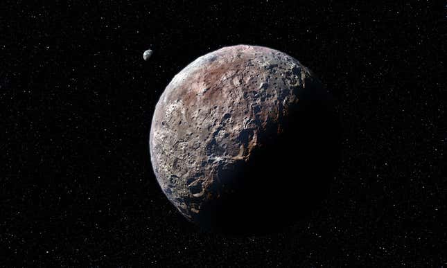 An artist's impression of Pluto.