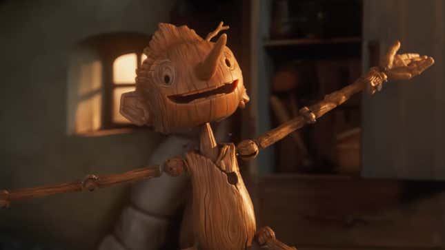 Screenshot of Netflix's 2022 Pinocchio movie. 
