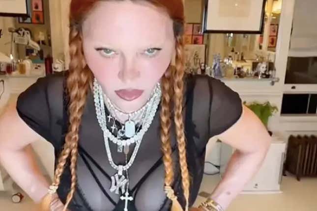 Image for article titled Madonna Using Rap Music For Clout On TikTok Is Pathetic And Truly Disturbs My Spirit