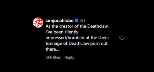 A screenshot shows Lobe's comment.