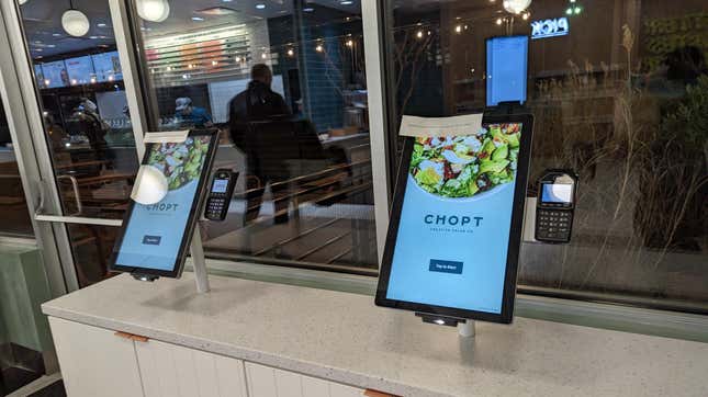 Chopt order kiosks