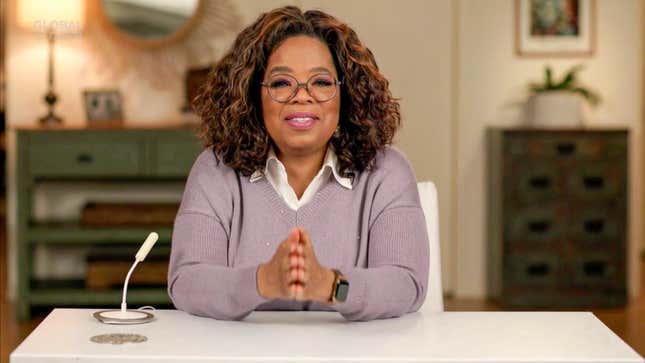 In this screengrab released on December 19th Oprah Winfrey during Global Citizen Prize Awards Special Honoring Changemakers In 2020 Shaping The World We Want on December 19, 2020 in New York City. (Photo by Getty Images/Getty Images for Global Citizen)
