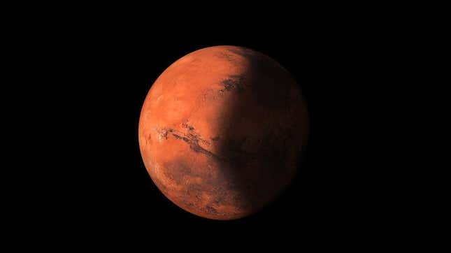 A photo of Mars