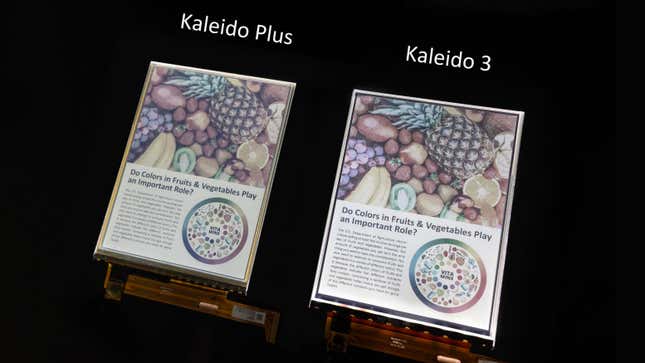 Image for article titled E Ink&#39;s New Color Electronic Paper Is Fast Enough to Play Videos