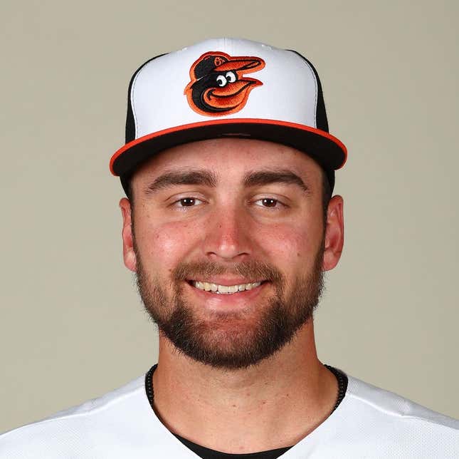 Feb 23, 2023; Sarasota, FL, USA; Baltimore Orioles outfielder Colton Cowser (76) poses for a photo at Ed Smith Stadium.