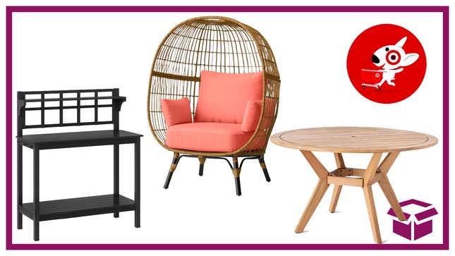 Take 50% off select outdoor furniture at Target.