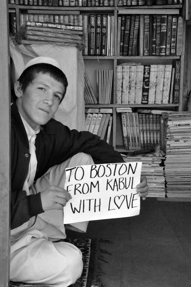 Image for article titled Photos: To Boston. From Kabul. With Love.