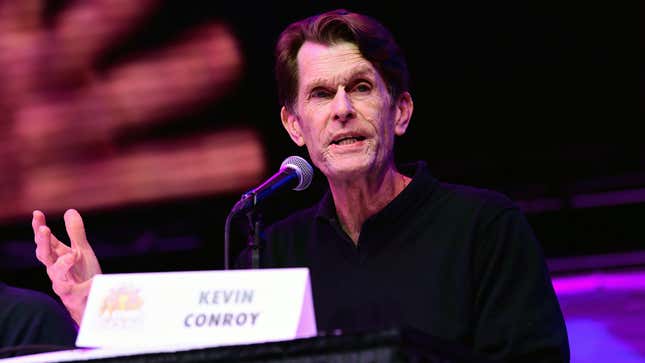Actor Kevin Conroy speaks during 2021 Los Angeles Comic Con at Los Angeles Convention Center on December 04, 2021 in Los Angeles, California.