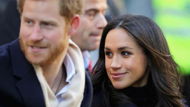 Prince Harry and Meghan Markle visit Nottingham Contemporary on December 1, 2017 in Nottingham, England.