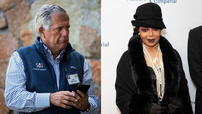 Leslie Moonves attends annual Allen &amp; Company Sun Valley Conference, July 5, 2016; Janet Jackson attends Gatsby Gala 2020 on January 30, 2020.