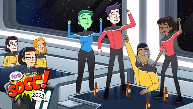 Imagen para el artículo titulado Star Trek: cubiertas inferiores'  El tráiler de la temporada 4 muestra nuevos amigos y nuevas aventuras