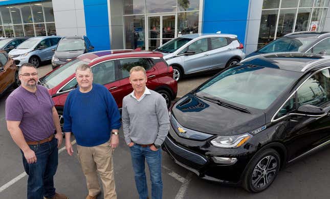 The first three owners of the Chevy Bolt.