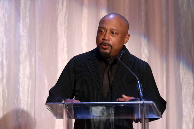 BEVERLY HILLS, CALIFORNIA - APRIL 28: Daymond John speaks onstage during the 26th Annual UCLA Jonsson Cancer Center Foundation’s “Taste For A Cure” Event at Beverly Wilshire, A Four Seasons Hotel on April 28, 2023 in Beverly Hills, California. 