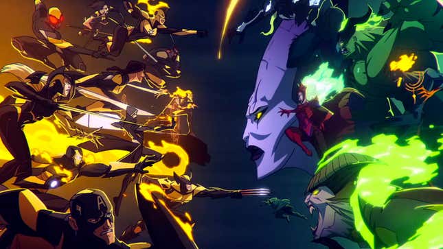 Heroes and villains prepare to clash in an animated short for Marvel's Midnight Suns. 