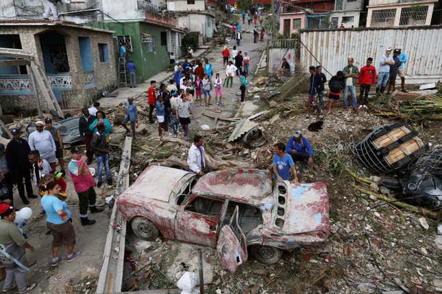 Image for article titled Photos: The aftermath of a rare and deadly tornado in Havana