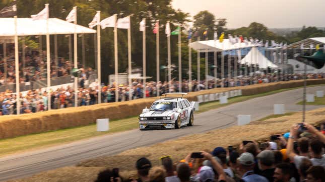 Subaru Family Huckster GL at Goodwood under braking