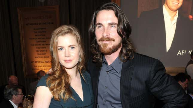 Amy Adams and Christian Bale, American Hustle co-stars, in 2011.