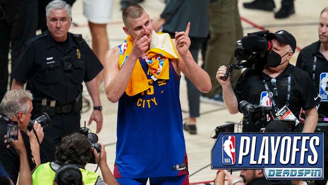Nikola Jokic in Game 1: 27 points, 10 rebounds, 14 assists
