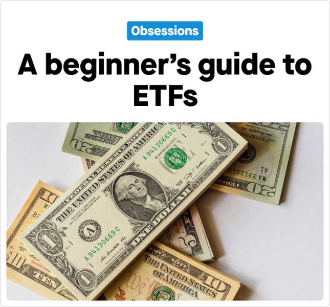 Image for article titled Obsession：で、ETFってなに？