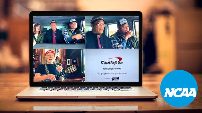 Image for article titled New NCAA Streaming Service Lets Fans Watch 4 Capital One Commercials At Same Time