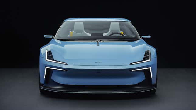 A render of the front of the Polestar 6 convertible.