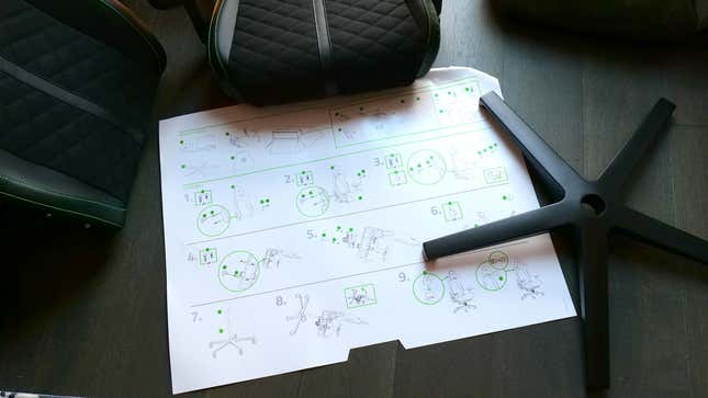 Razer Enki assembly instructions.