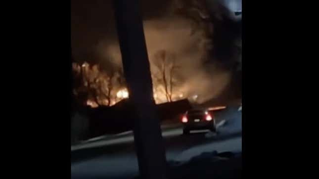 Image for article titled Freight Train Derailment Sparks Intense Fire in Minnesota