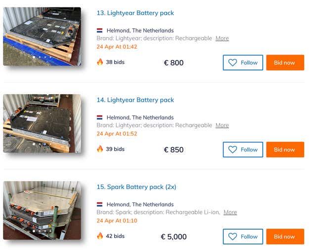 Image for article titled You Can Buy a Lightyear Automotive Prototype in a Fire Sale Auction