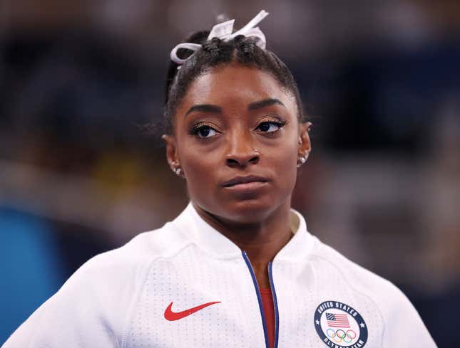 Image for article titled Fans Criticizing Simone Biles For Not Being There For U.S. Women’s Soccer Team