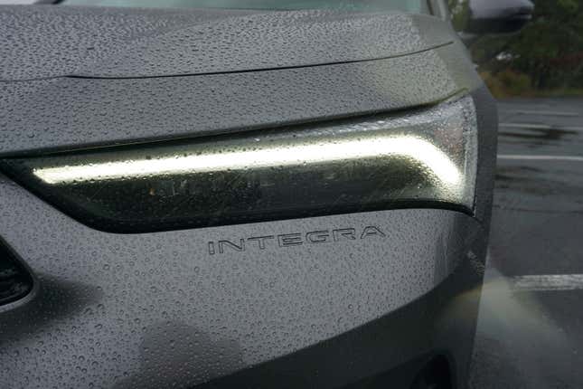 A grey 2023 Acura Integra A-Spec.