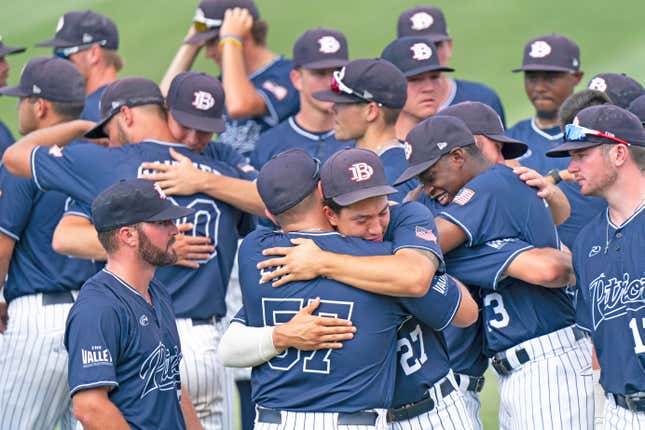 Dallas Baptist University after being eliminated.