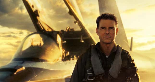 Tom Cruise in a promotional poster for Top Gun: Maverick. 
