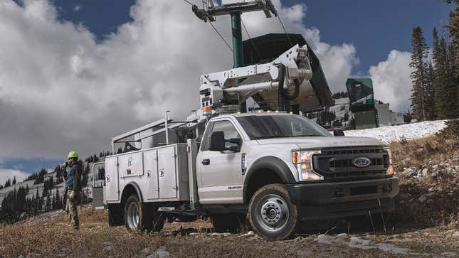 A Ford Chassis Cab Pickup Truck