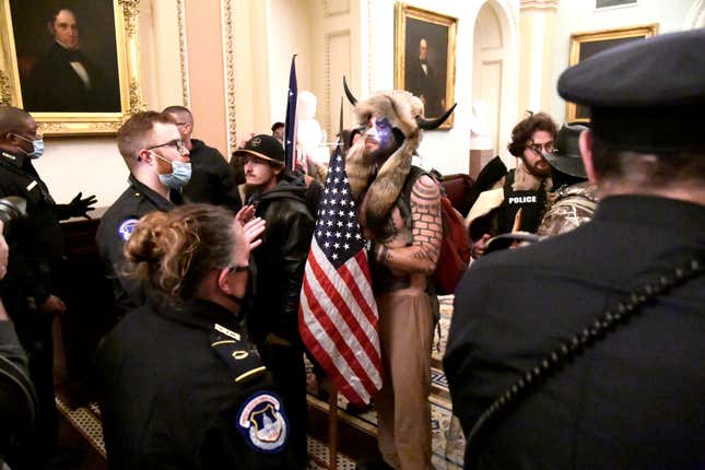 A shirtless man known as the ‘QAnon Shaman’ was one of the high-profile members of Trump supporters who invaded the US Capitol.