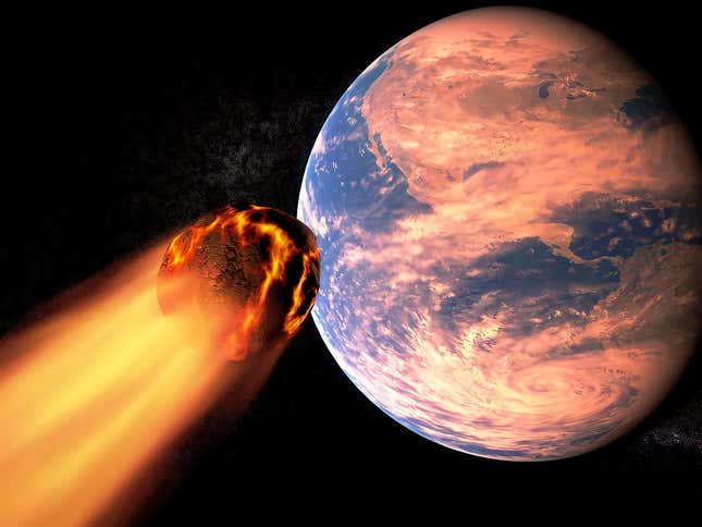 Imagen para el artículo titulado Los continentes de la Tierra se crearon por impactos de meteoritos gigantes